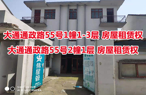 序号03：大通通政路55号1幢1-3层、大通通政路55号2幢1层